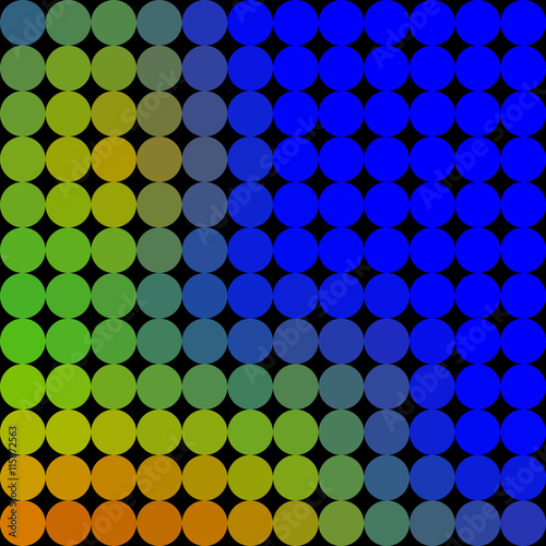 Colors low poly circle style vector mosaic background