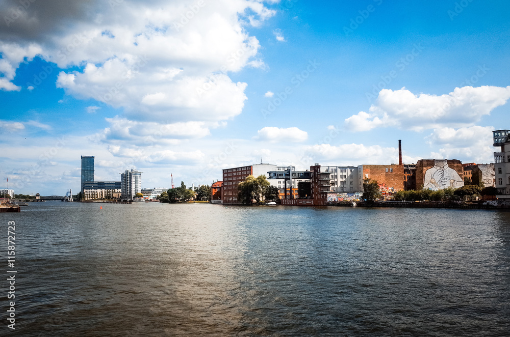 Naklejka premium Street view in Berlin with a population of approximately 3.5 mil
