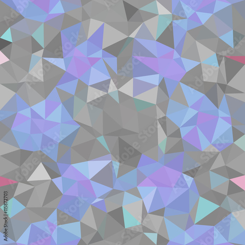 Kaleidoscopic low poly triangle style vector mosaic background