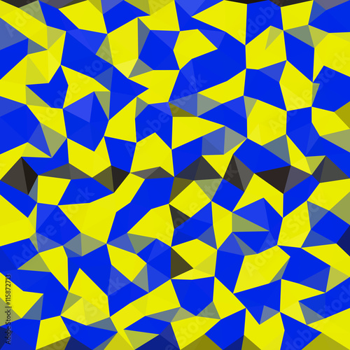 Kaleidoscopic low poly triangle style vector mosaic background