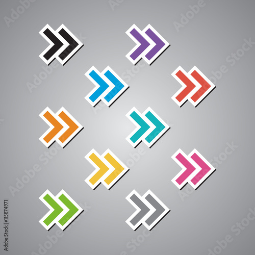 sticker arrow set