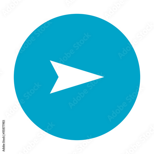 flat design arrow pointing right inside circle icon vector illustration Free Download flat design arrow pointing right inside circle icon vector illustration - GFXLoad
