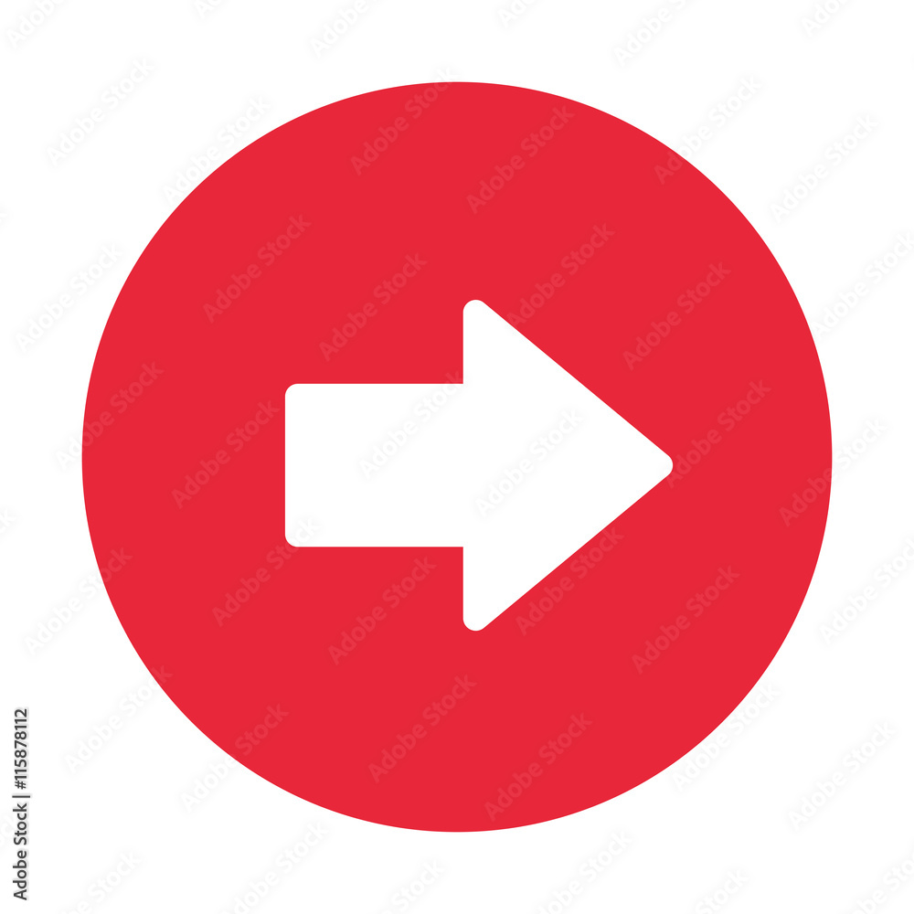 flat design arrow pointing right inside circle icon vector illustration flat design arrow pointing right inside circle icon vector illustration