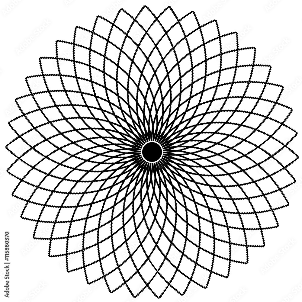 Obraz premium Geometric floral design