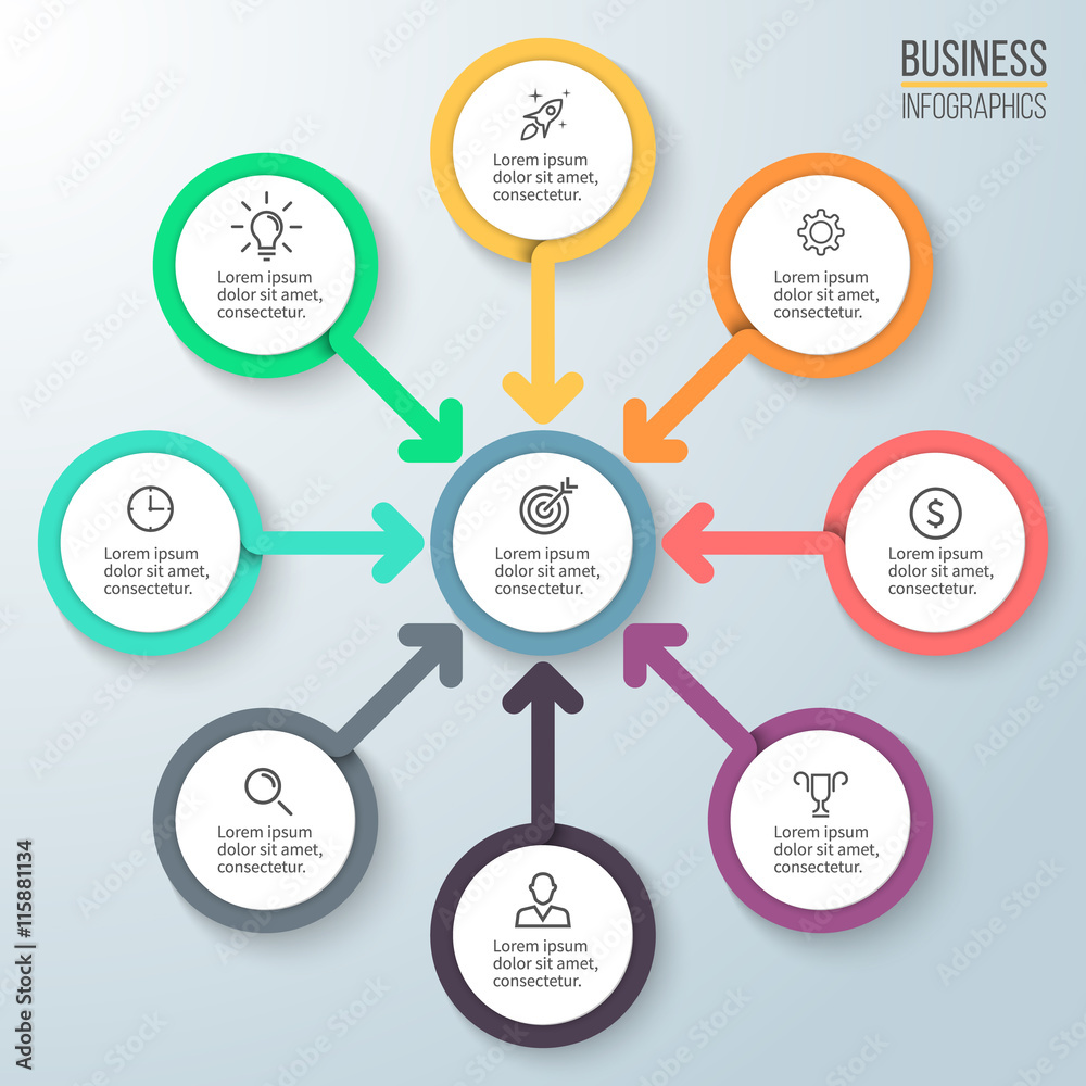 Business infographics. Diagram for presentation. Business infographics. Diagram for presentation.
