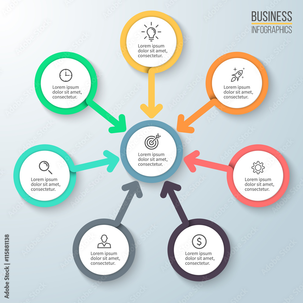 Business infographics. Diagram for presentation. Business infographics. Diagram for presentation.