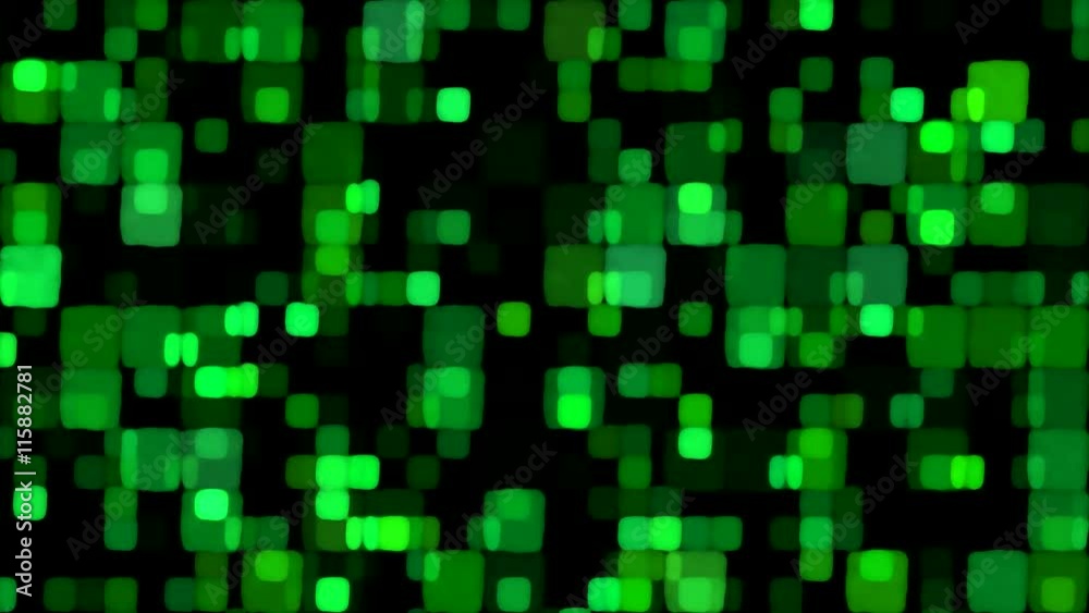 Glowing Squares Background Animation - Loop Green Glowing Squares Background Animation - Loop Green