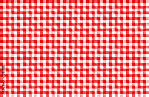 rot-weiß Karo Tischdecke Muster kariert Picknick  photo