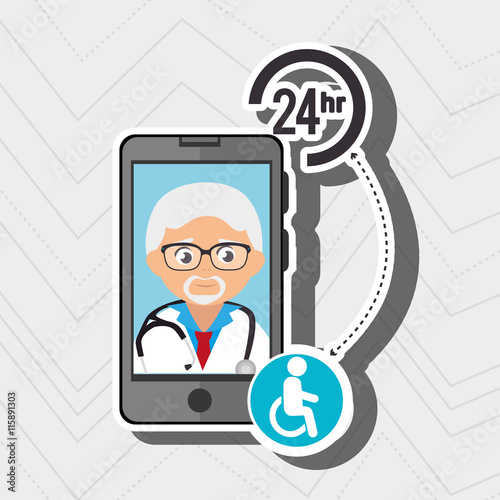 doctor with isolated icon design, vector illustration graphic 