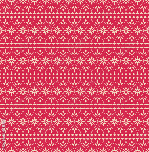 seamless christmas pattern in scandinavian style