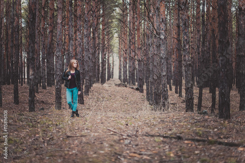 Girl in forest © fotovika