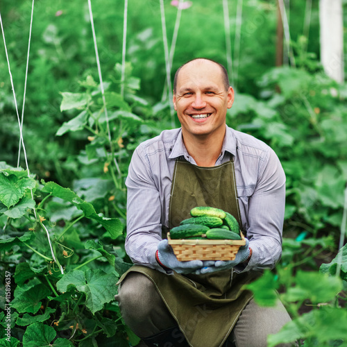 The man in garden.