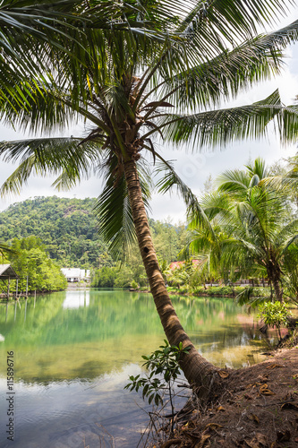 Beautiful tropical beach at island Koh Chang