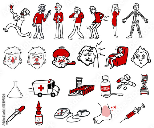 Collection of illnesses and symptoms