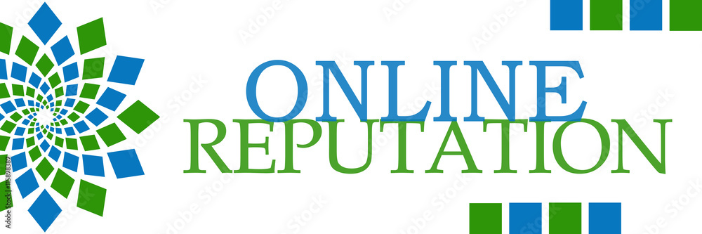 Online Reputation Green Blue Squares Horizontal Online Reputation Green Blue Squares Horizontal