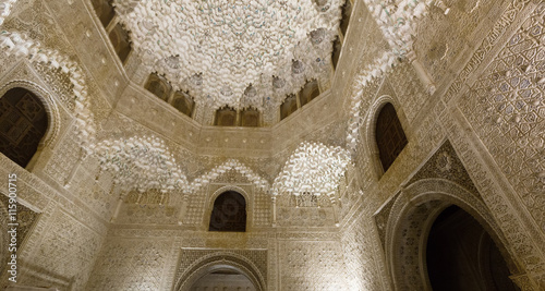 Hall of the two Sisters  Sala de las dos Hermanas  at   Alhambra
