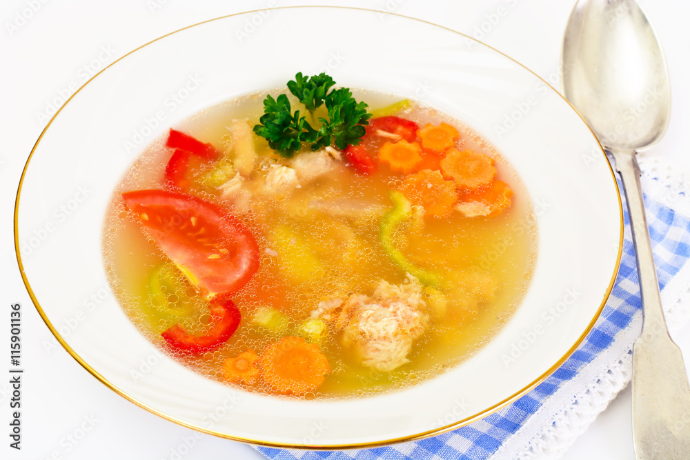 Fish Soup with Trout and Vegetables Fish Soup with Trout and Vegetables