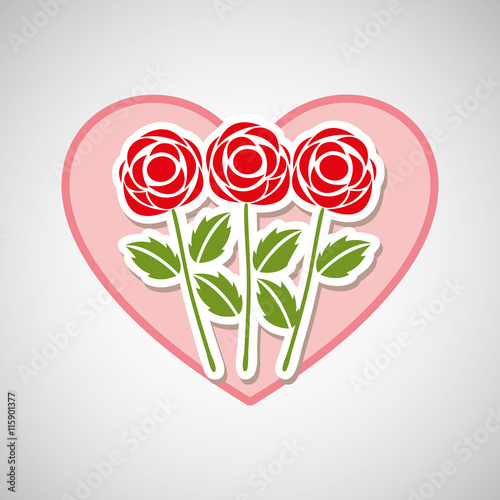 flower heart rose