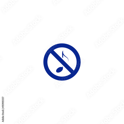 No music sign