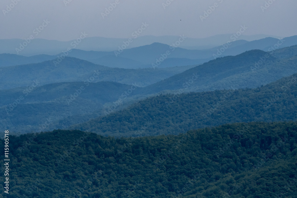 Layers of Mountains in Virginia