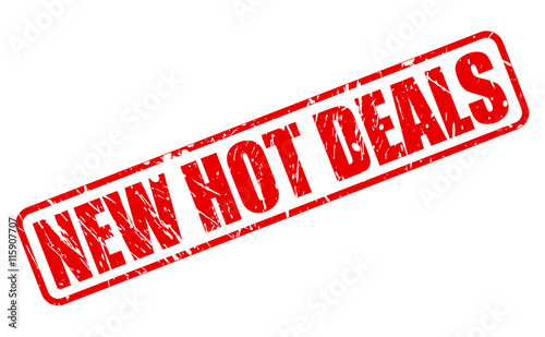 NEW HOT DEALS RED STAMP TEXT