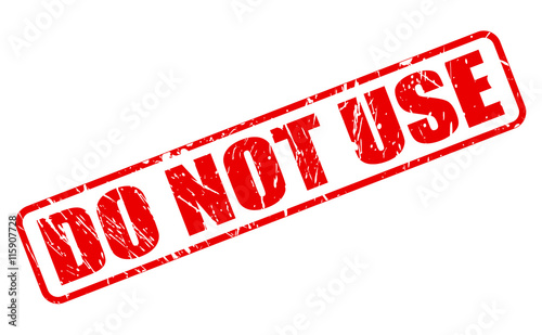 DO NOT USE STAMP TEXT