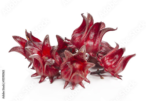 Hibiscus sabdariffa or roselle fruits