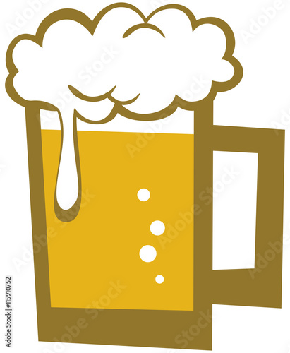 ビールジョッキのイメージイラスト