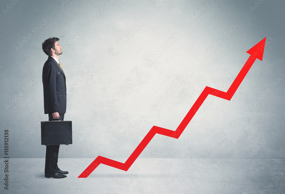Climbing on red graph arrow Climbing on red graph arrow