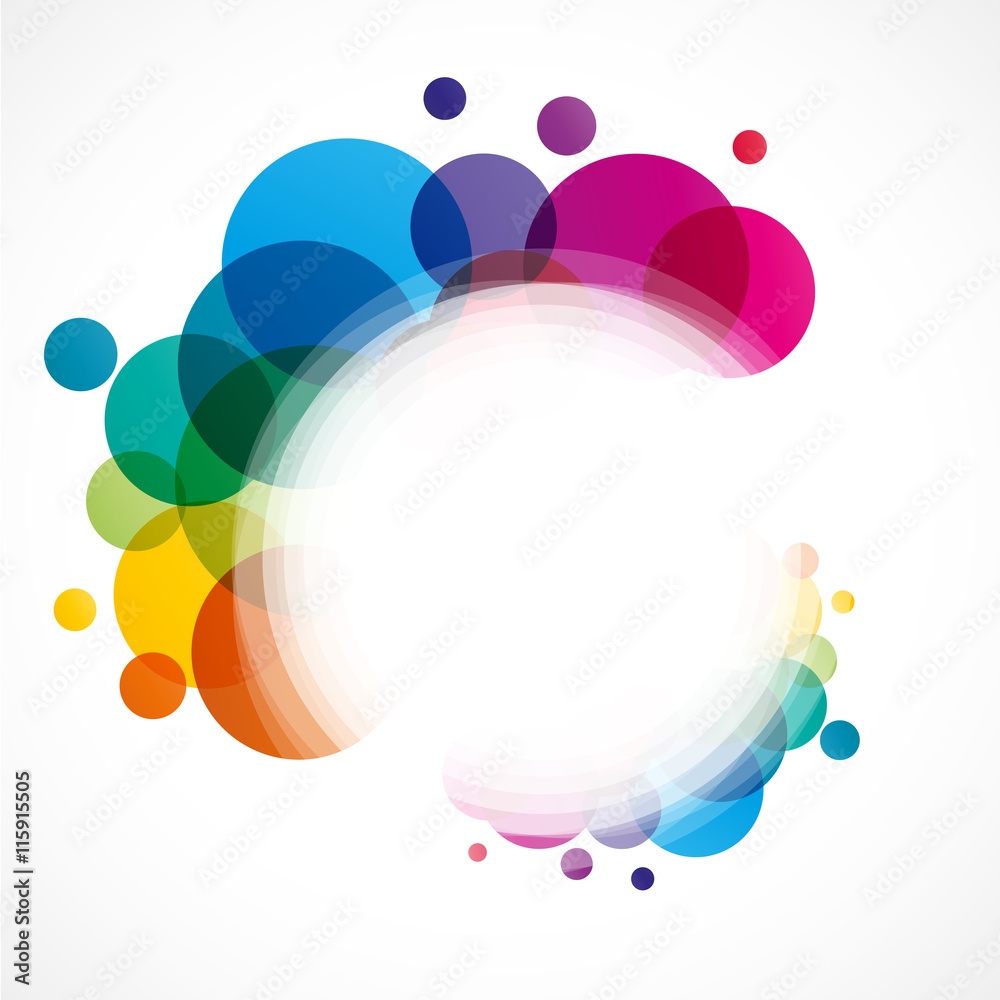 affiche colorée