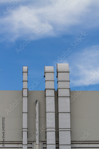 Air duct and ventilation system of factory.