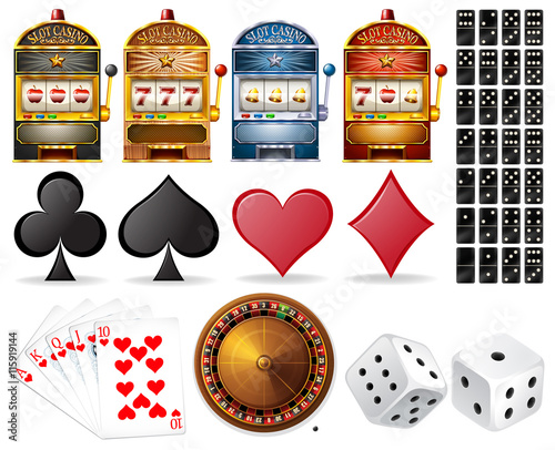 Casino set with cards and games