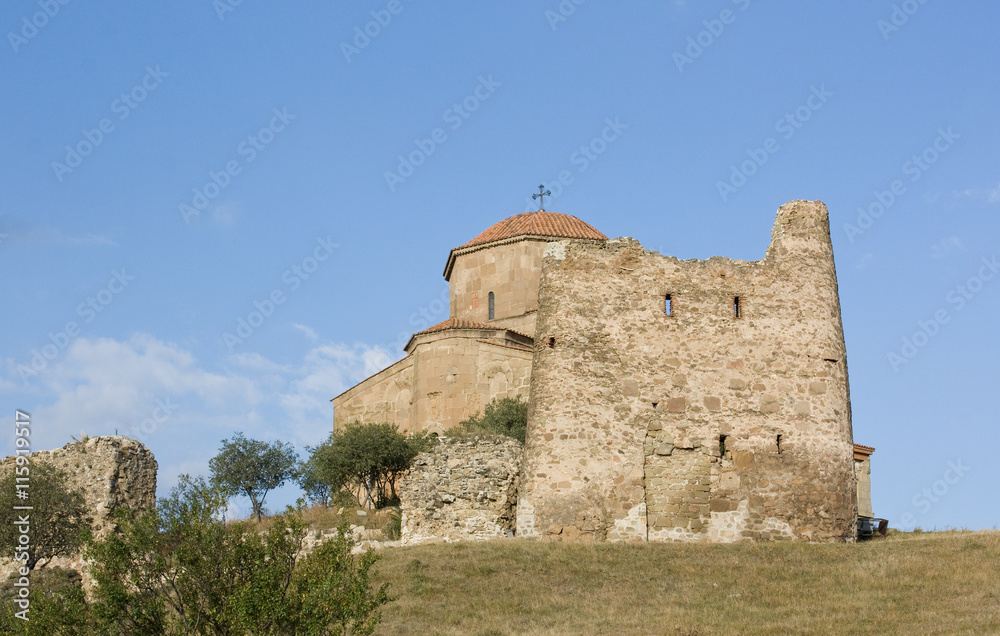 Jvari is a Georgian Orthodox monastery of the 6th century near Mtskheta - most famous symbol of georgiam christianity