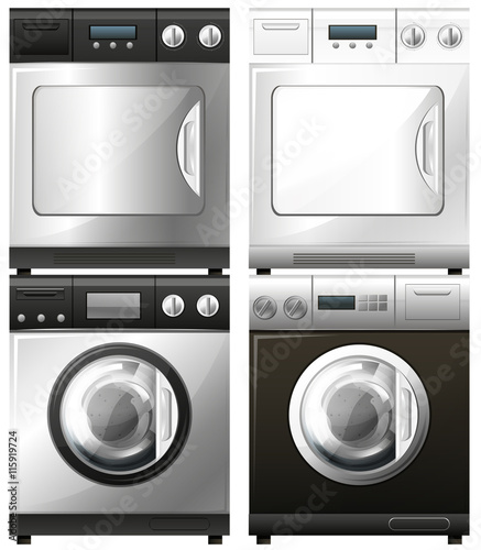 Washing and drying machines