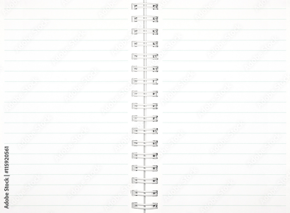 Open notebook paper page with line background for design with copy space for text or image. Open notebook paper page with line background for design with copy space for text or image.