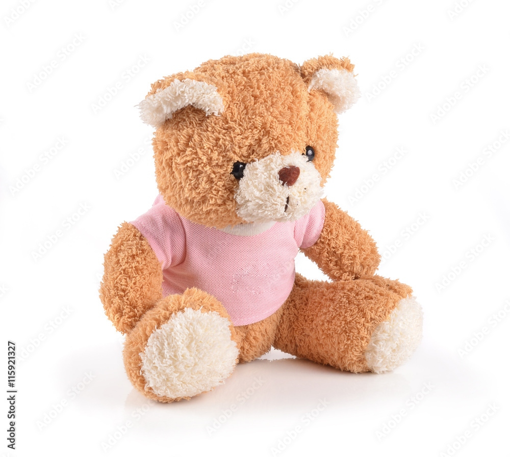 Obraz premium Teddy bear isolated on white