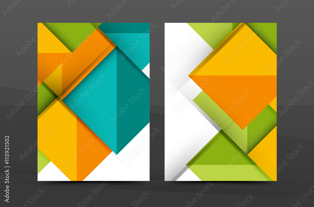 Geometric abstract background