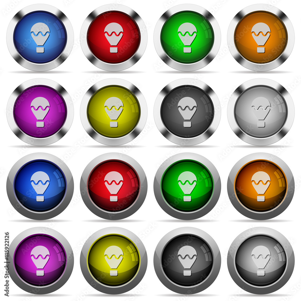 Air balloon glossy button set