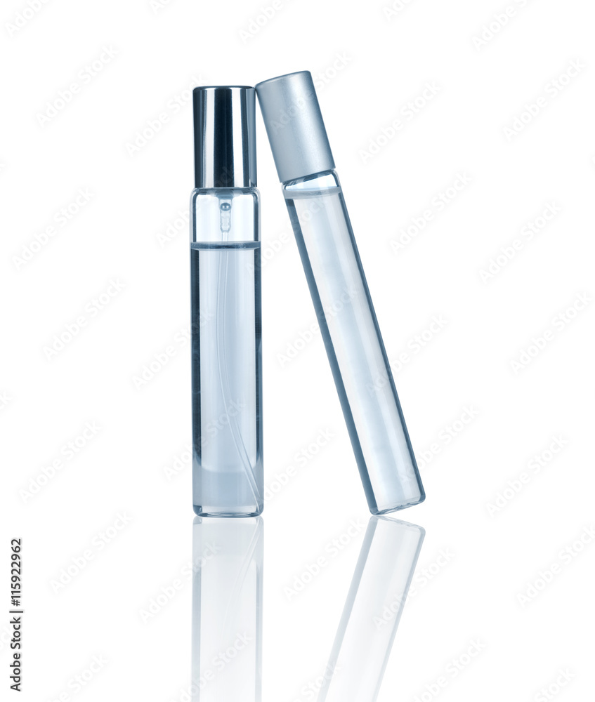 two spray bottles isolated on white two spray bottles isolated on white