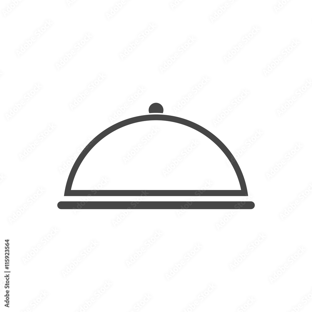 Food cover - vector icon Food cover - vector icon