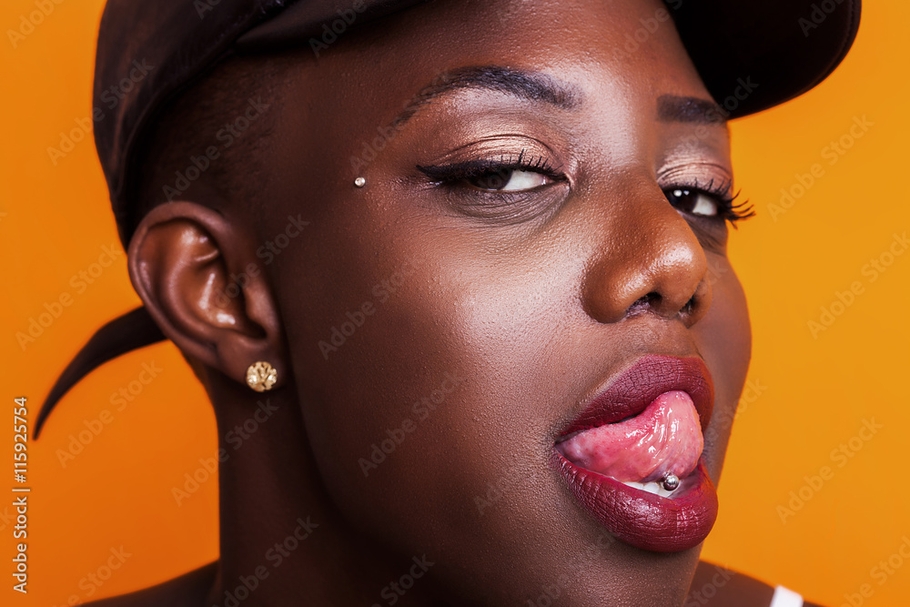 Big outlet tongue piercing