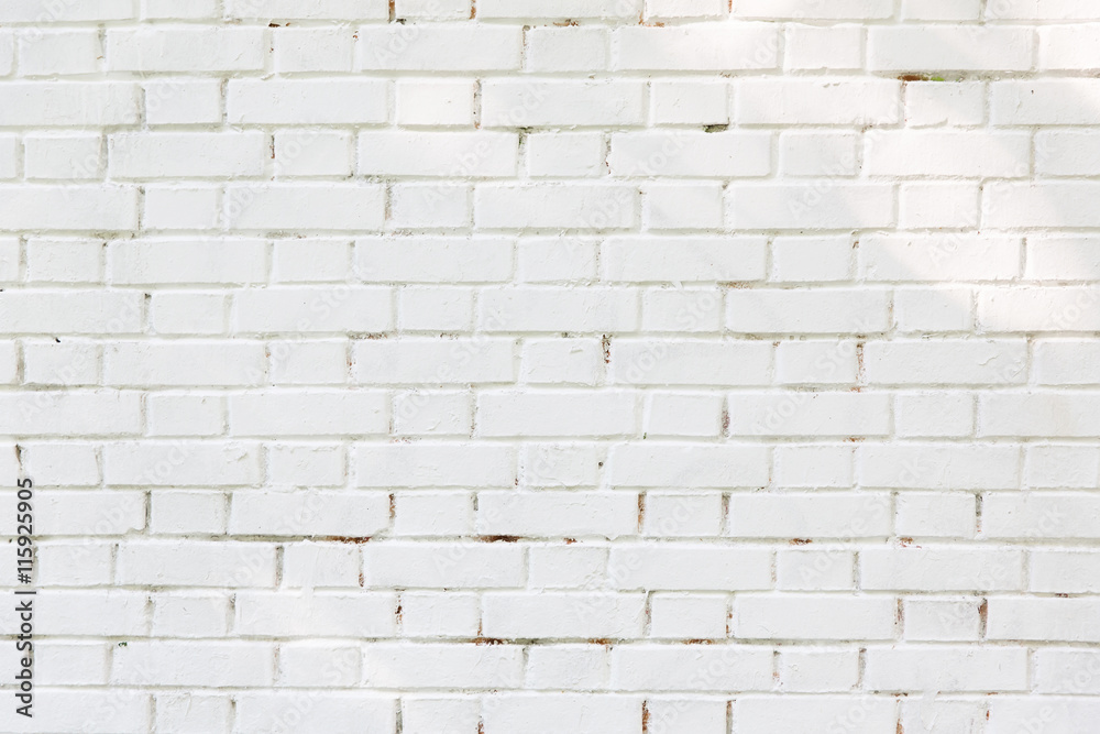 Fototapeta premium Biała cegła ściana tekstur
