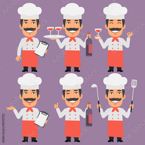 Chef Holds Wine and Notebook