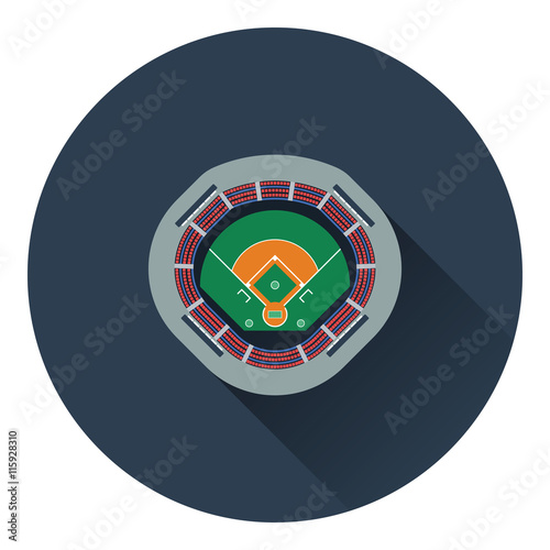 Baseball stadium icon