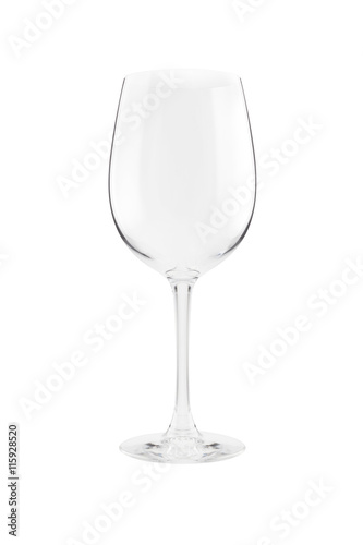 Empty wine glass.