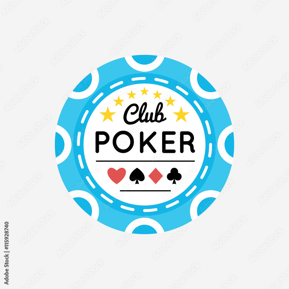 Casino, Poker chip vector design with card Casino, Poker chip vector design with card