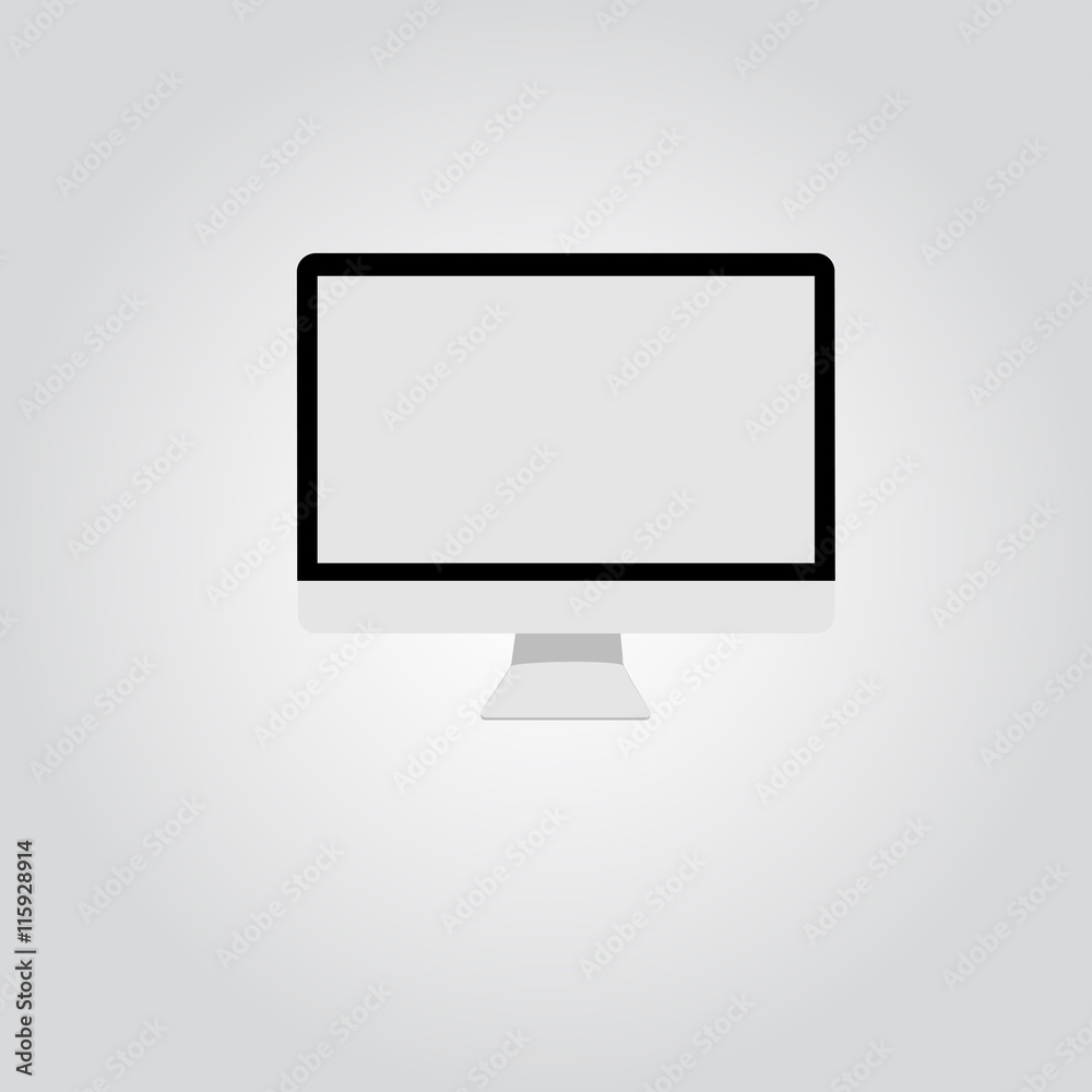 Computer display Icon vector illustration. Computer display Icon vector illustration.