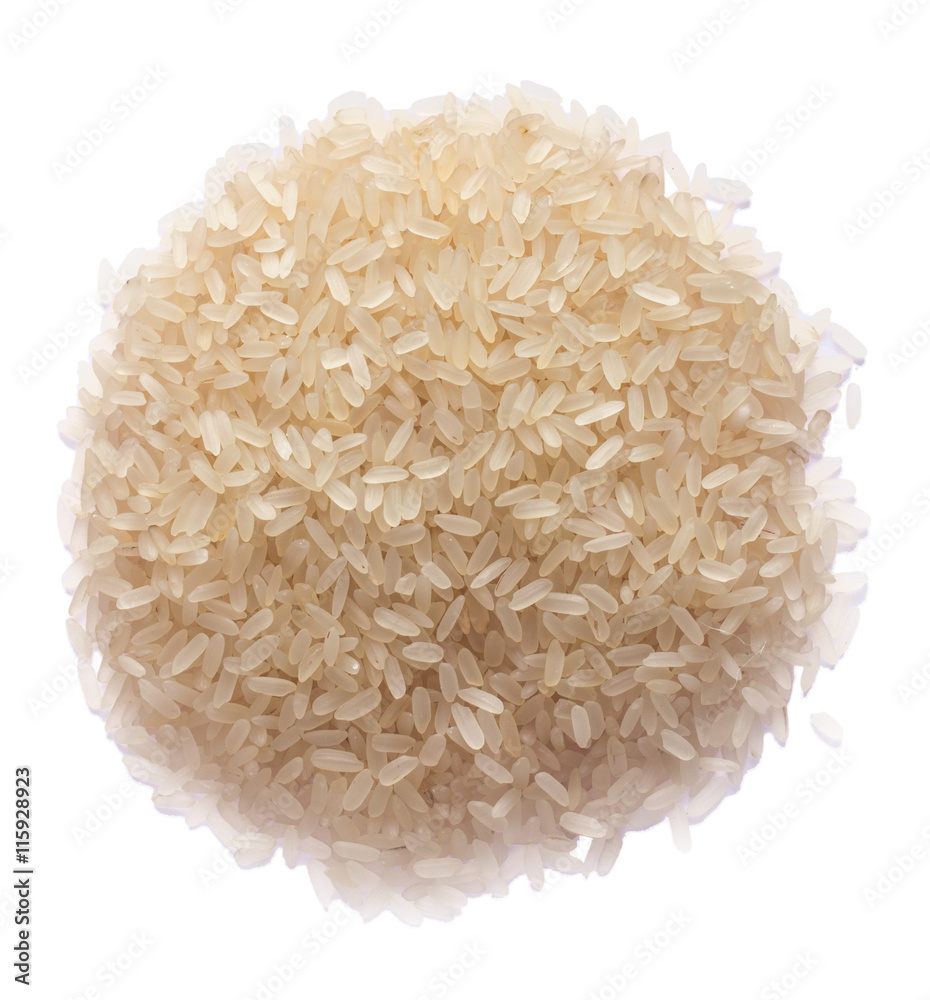 Grains of rice isolated on white background. Grains of rice isolated on white background.
