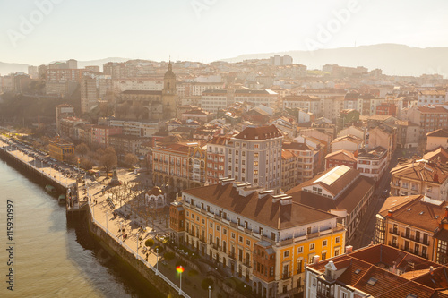 Portugalete, Spain, view from the suspension bridge photo