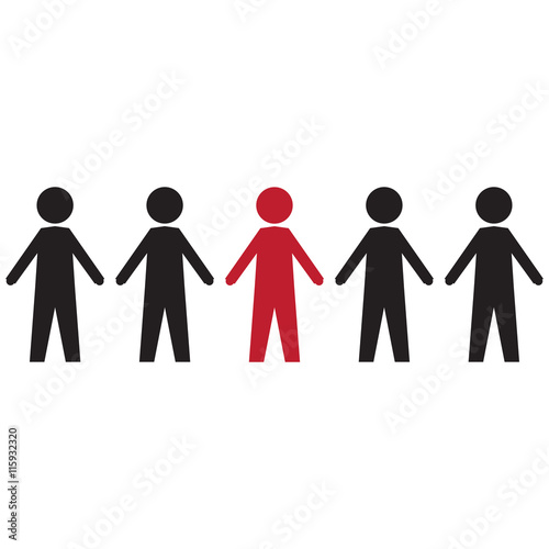Highlighted men